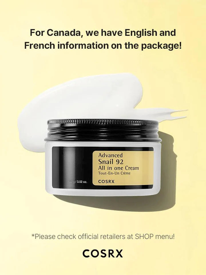 Cosrx Advanced Snail 92 All in One Cream