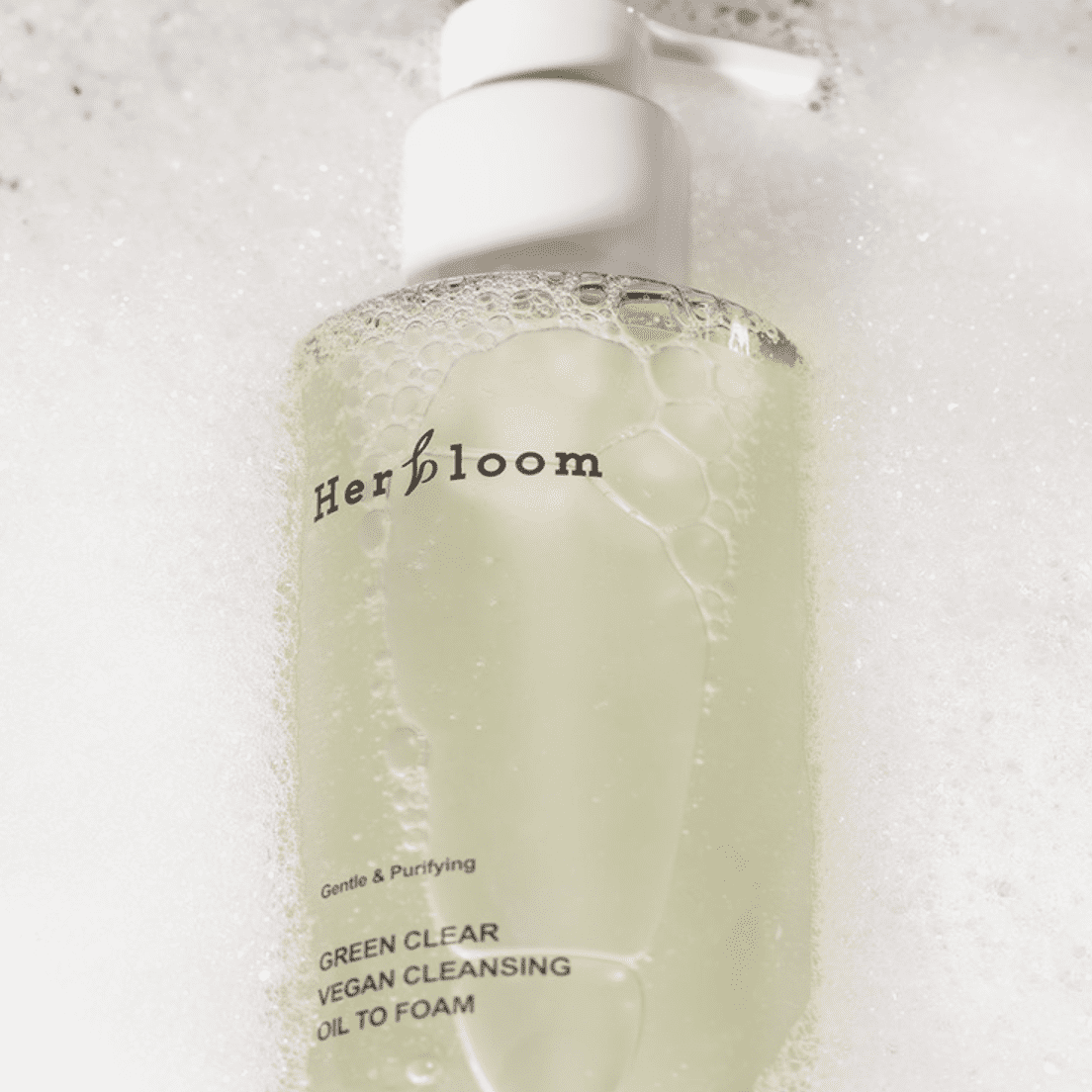 [Herbloom] Green Clear Vegan Cleansing Oil to Foam