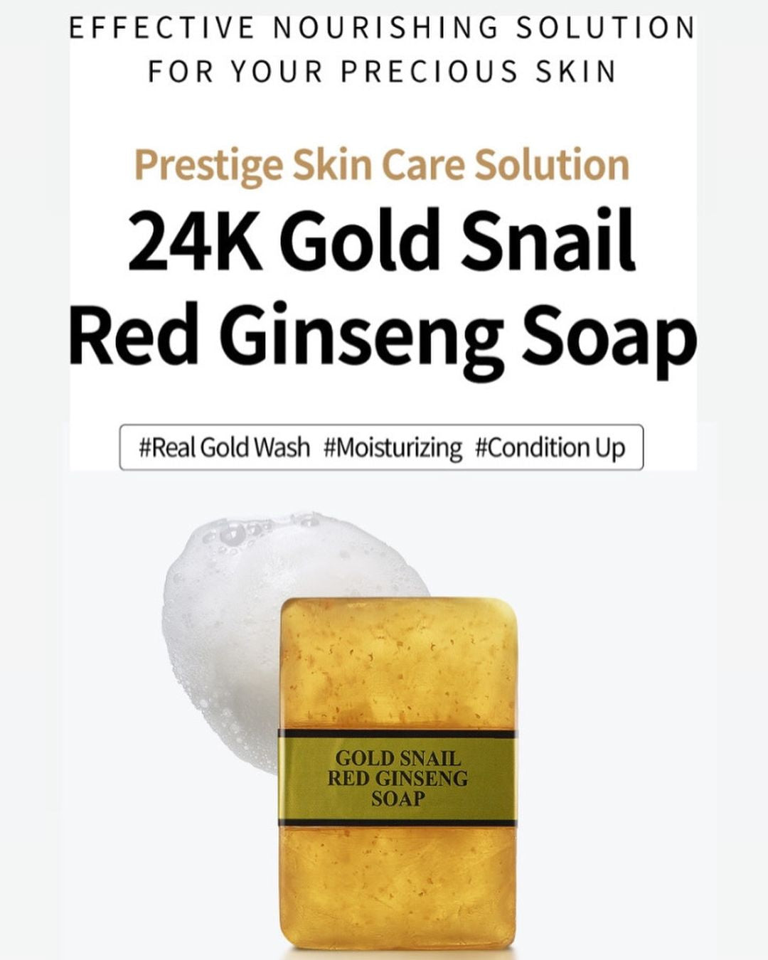 [Gold Snail] Red Ginseng Soap