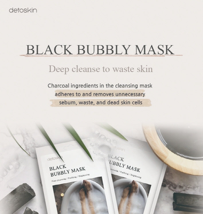 Detoskin Black Bubbly Facial Mask Sheet