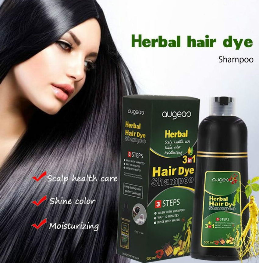 Herbal Hair Dye Color Shampoo (500ml)